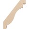 Ekena Millwork 3-inch W x 14-inch D x 18-inch H Copenhagen Rough Cedar Woodgrain TimberThane Knee Brace, Primed BRCUR03X14X18CHGRCPR - alternate 5